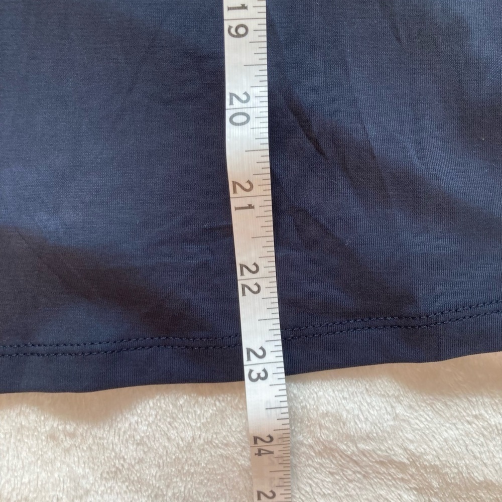 NWT Joy lab open back twist lightweight navy blue workout blouse size xs - Picture 4 of 6